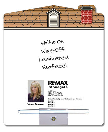 Real Estate Magnetic House Shaped Memo Board - Custom Branded