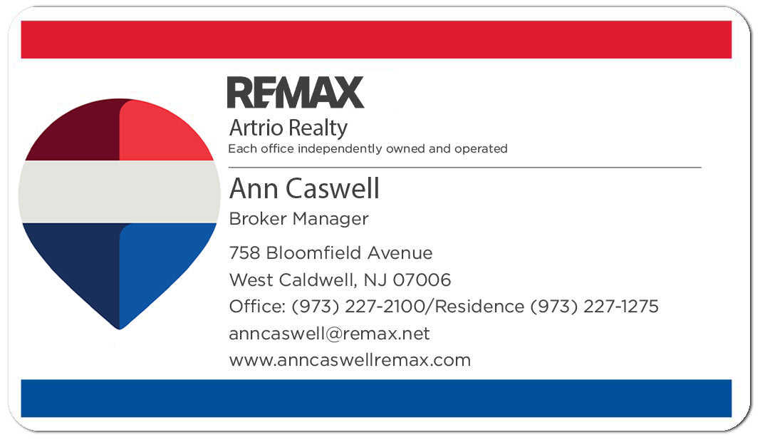 REMAX Artrio Realty business card with contact information
