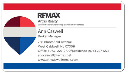 REMAX Artrio Realty business card with contact information