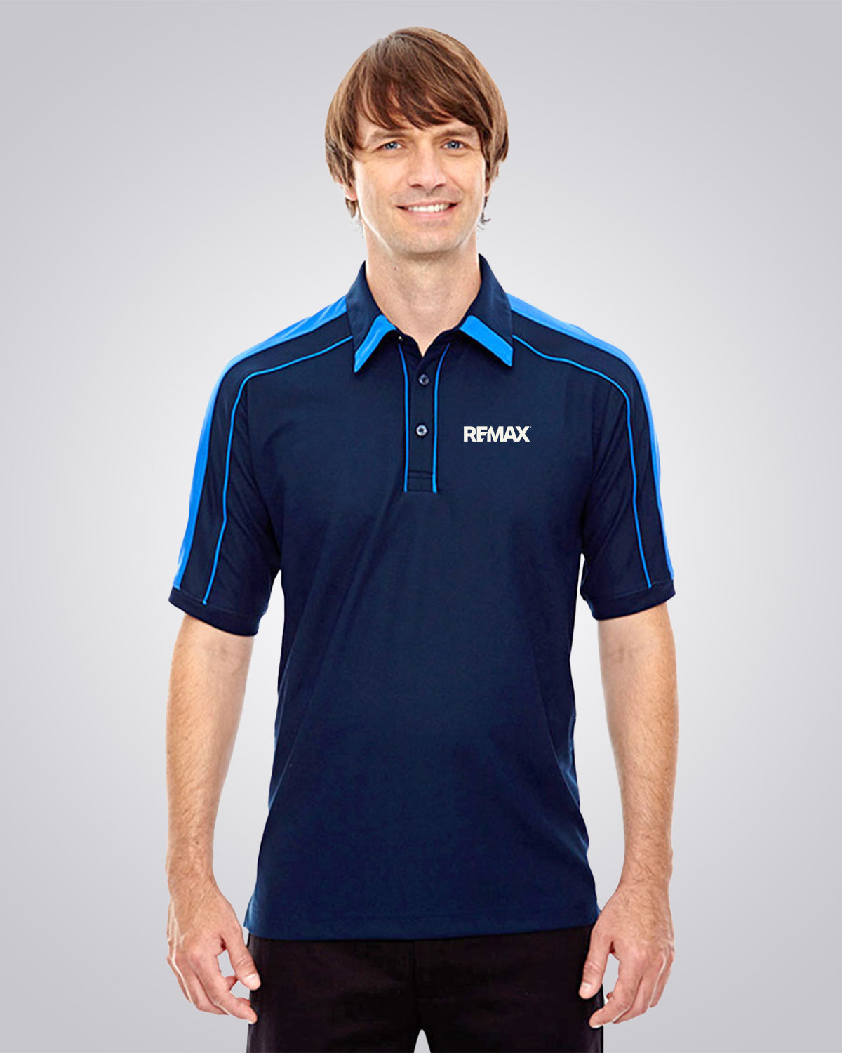Men's Sonic Performance Polyester Piqué Polo - REMAX Brand Refresh