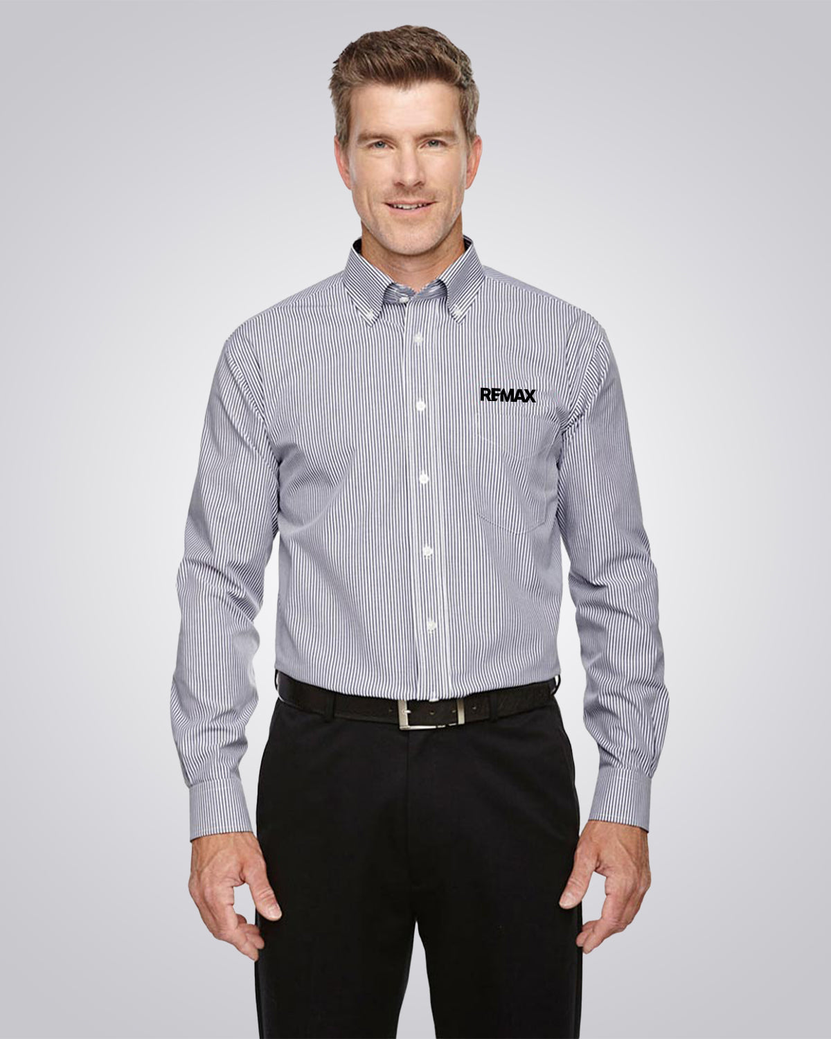 Men's Banker Stripe Shirt - REMAX Brand Refresh