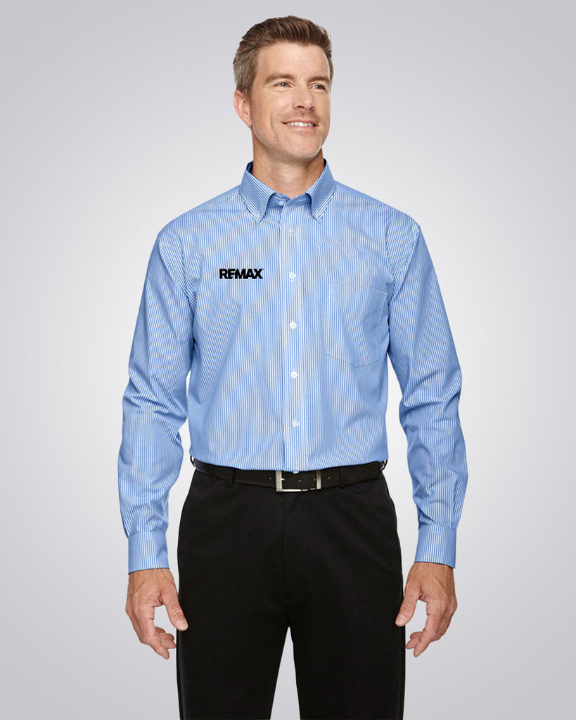Men's Banker Stripe Shirt - REMAX Brand Refresh - Print