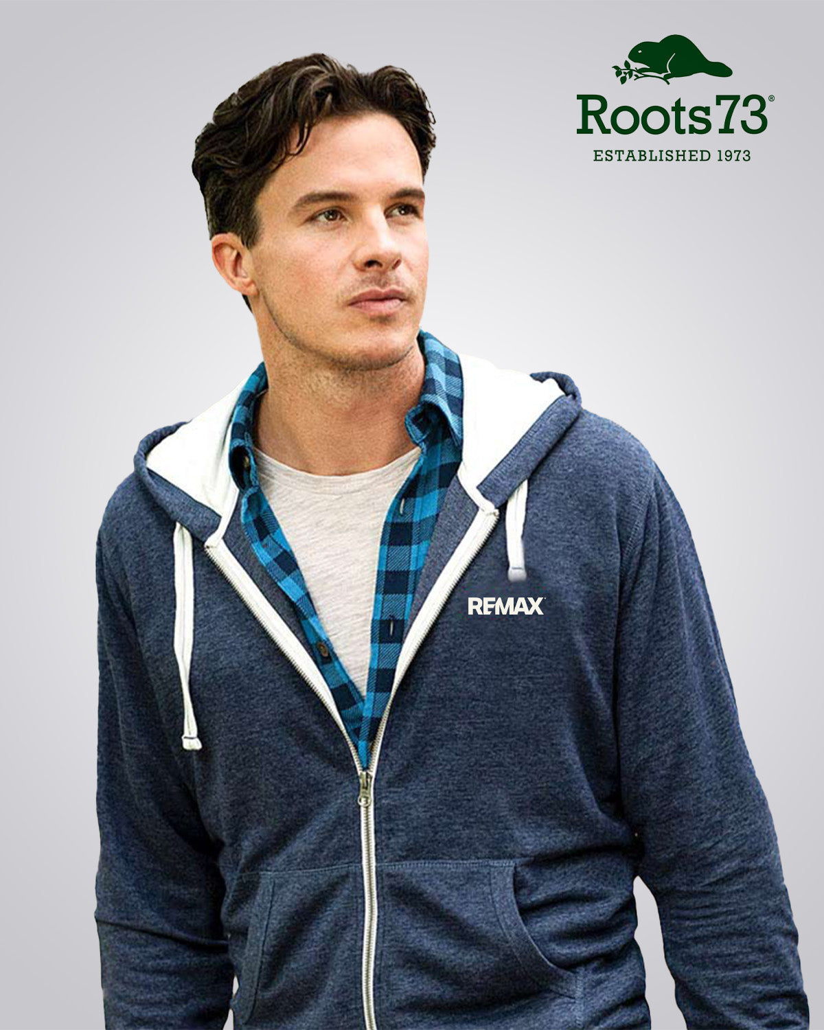 Roots 73 Men's Sandylake  Knit Full Zip Hoody - REMAX Brand Refresh