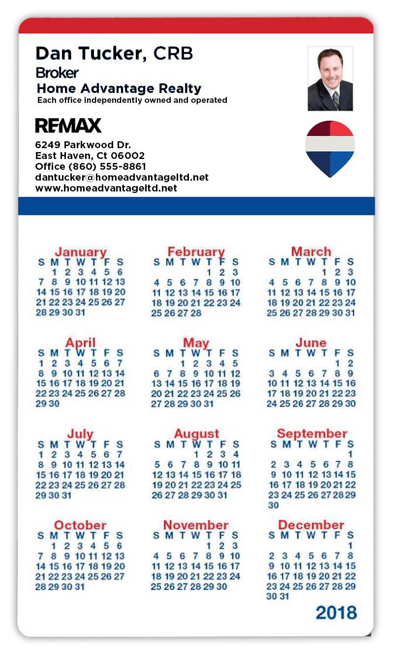 Calendar Magnet - 4"X7" Round Corners- 25 Mil. - Custom Branded