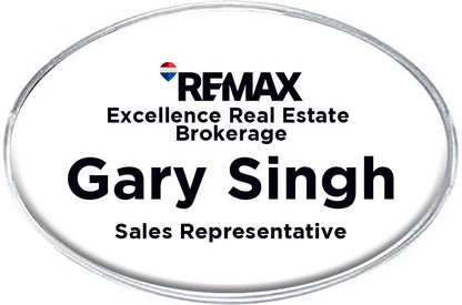 Large Oval Name Badge - Brand Refresh - Full Color Logo