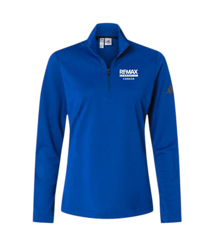 Adidas Women's Lightweight Quarter-Zip Pullover - Embroidered