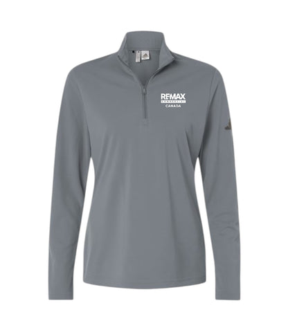 Adidas Women's Lightweight Quarter-Zip Pullover - Embroidered