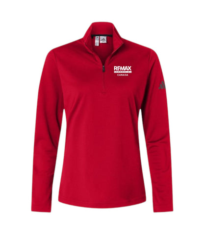 Adidas Women's Lightweight Quarter-Zip Pullover - Embroidered
