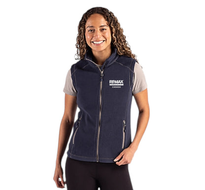 Clique Powder Recycled Fleece Womens Full Zip Vest - Embroidered