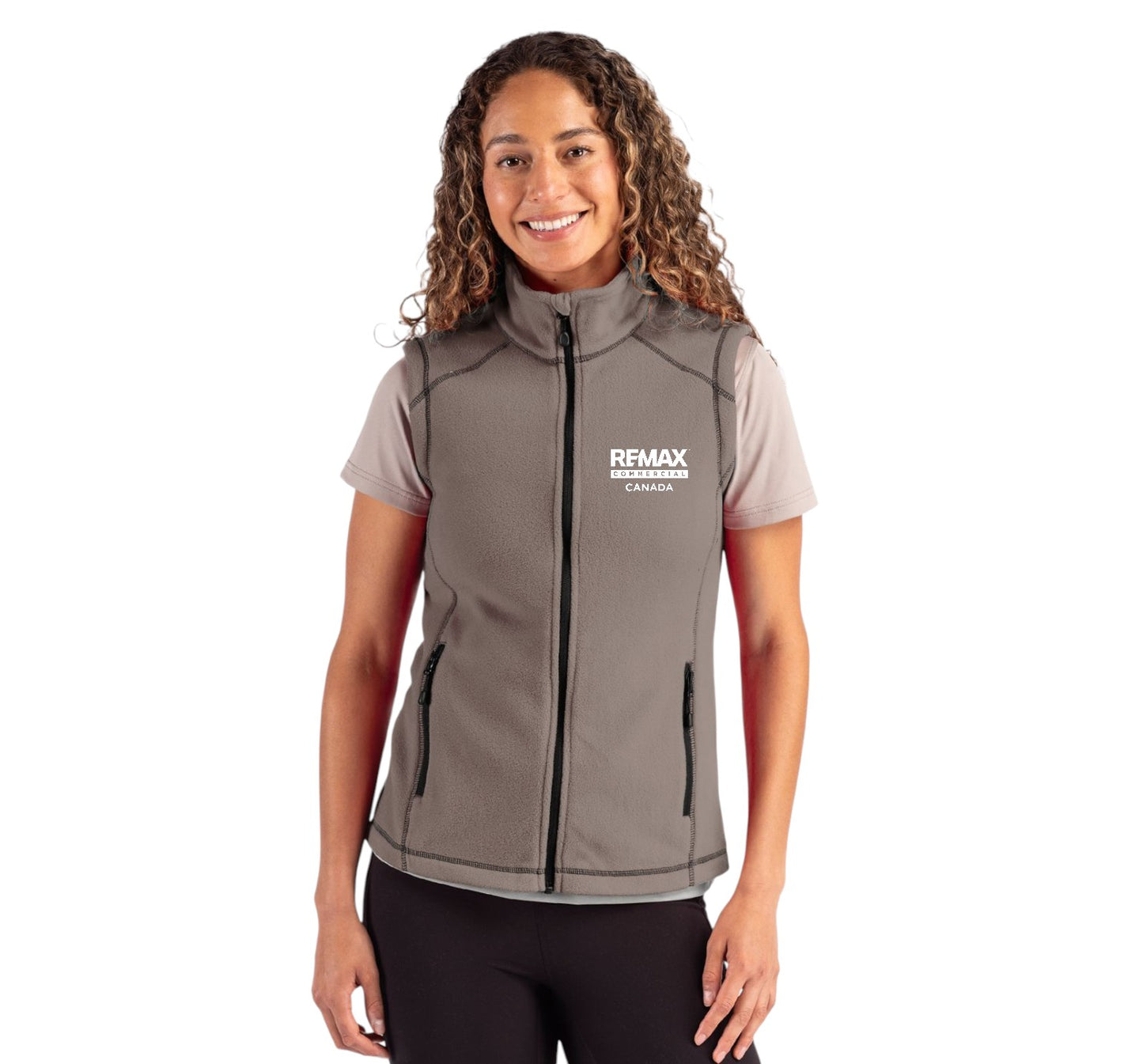 Clique Powder Recycled Fleece Womens Full Zip Vest - Embroidered