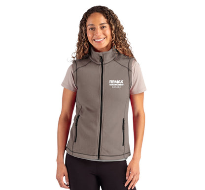 Clique Powder Recycled Fleece Womens Full Zip Vest - Embroidered