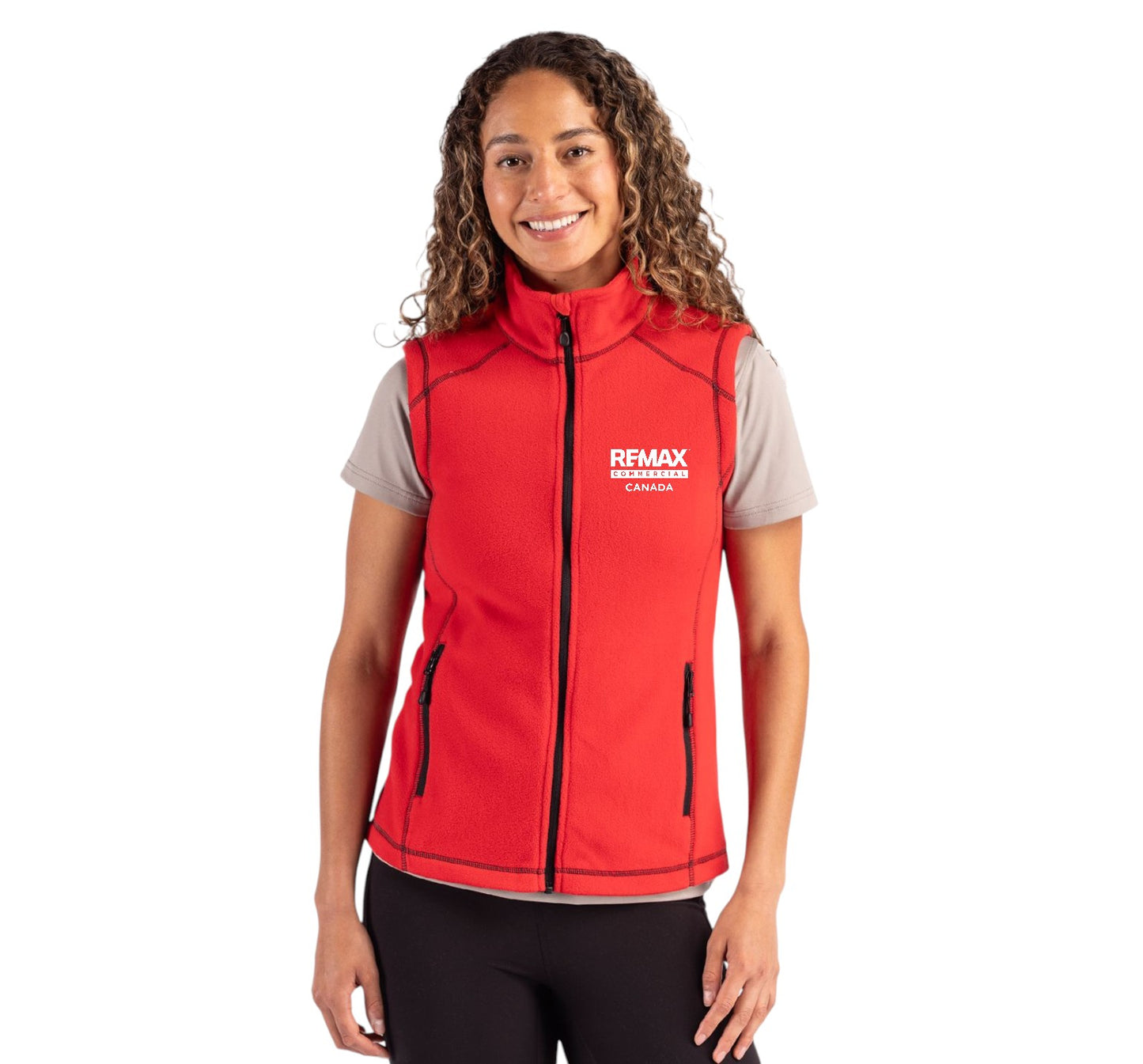 Clique Powder Recycled Fleece Womens Full Zip Vest - Embroidered