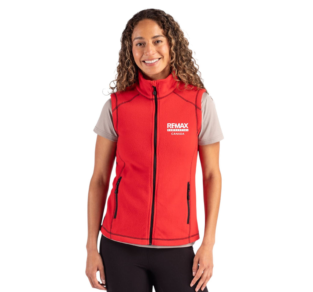 Clique Powder Recycled Fleece Womens Full Zip Vest - Embroidered