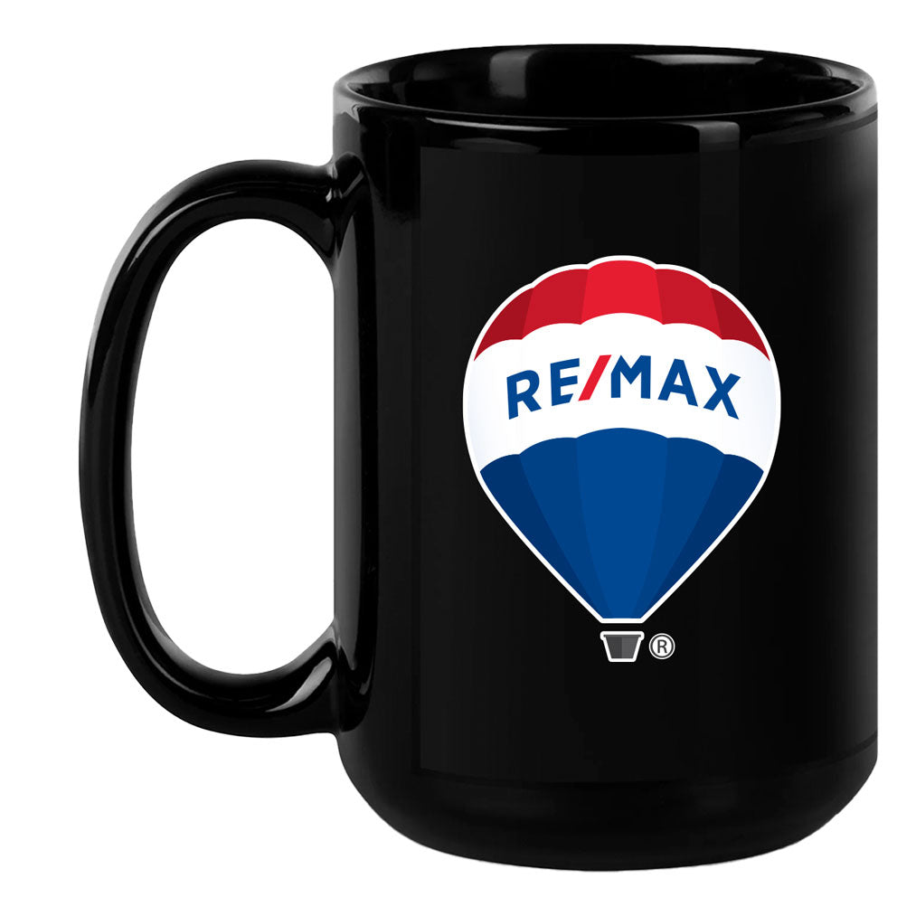 11 Oz. Black C-Handle Mug - RE/MAX Balloon