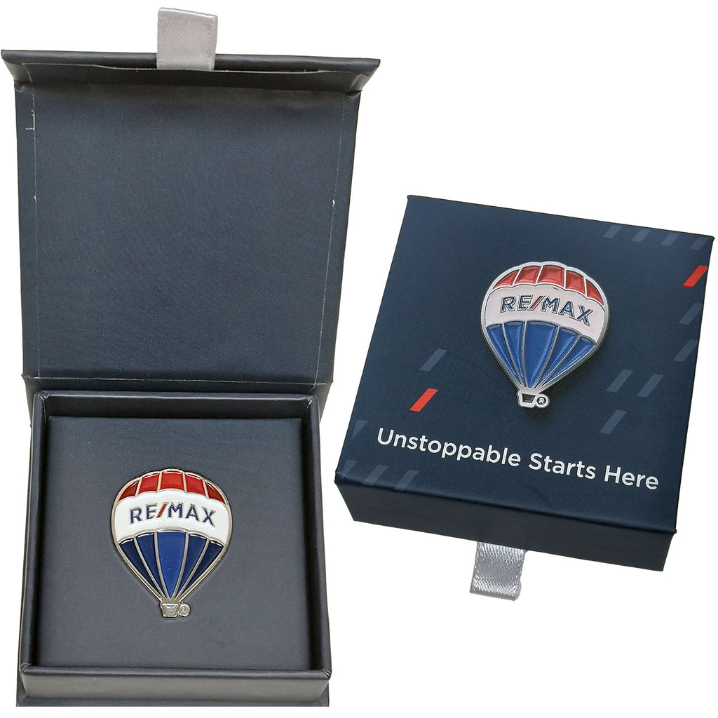 1.25” Balloon Lapel Pin With Box - Full Color - Unstoppable