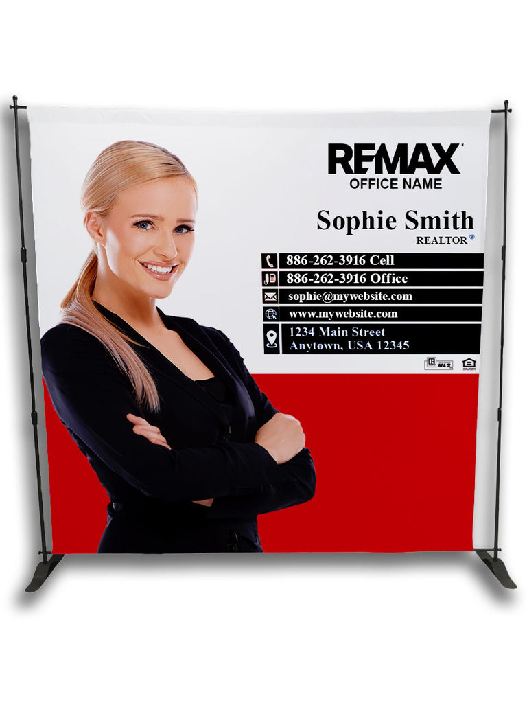 Brand Refresh 8' Exhibitor Expanding Display Kit, Media Wall, Backdrop, With Full Color Graphics - Personalized