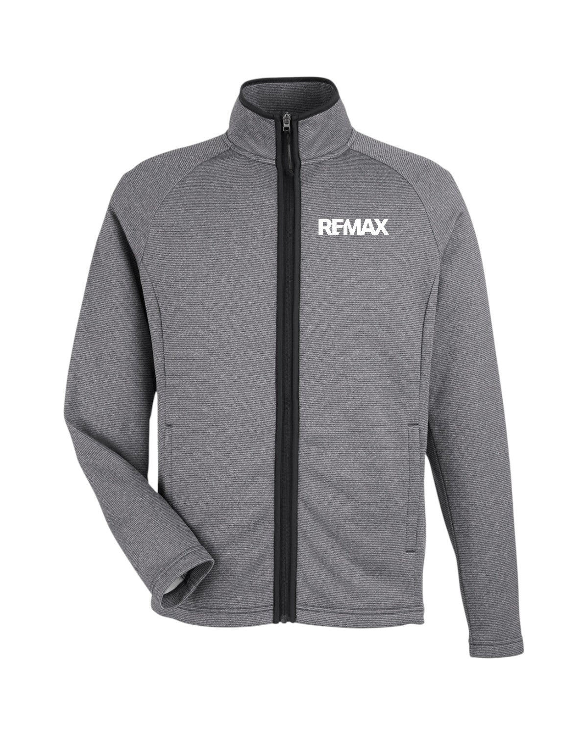 Brand Refresh Men's Venture Heathered Stripe Full-Zip - Embroidered