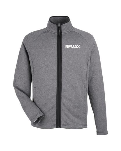 Brand Refresh Men's Venture Heathered Stripe Full-Zip - Embroidered