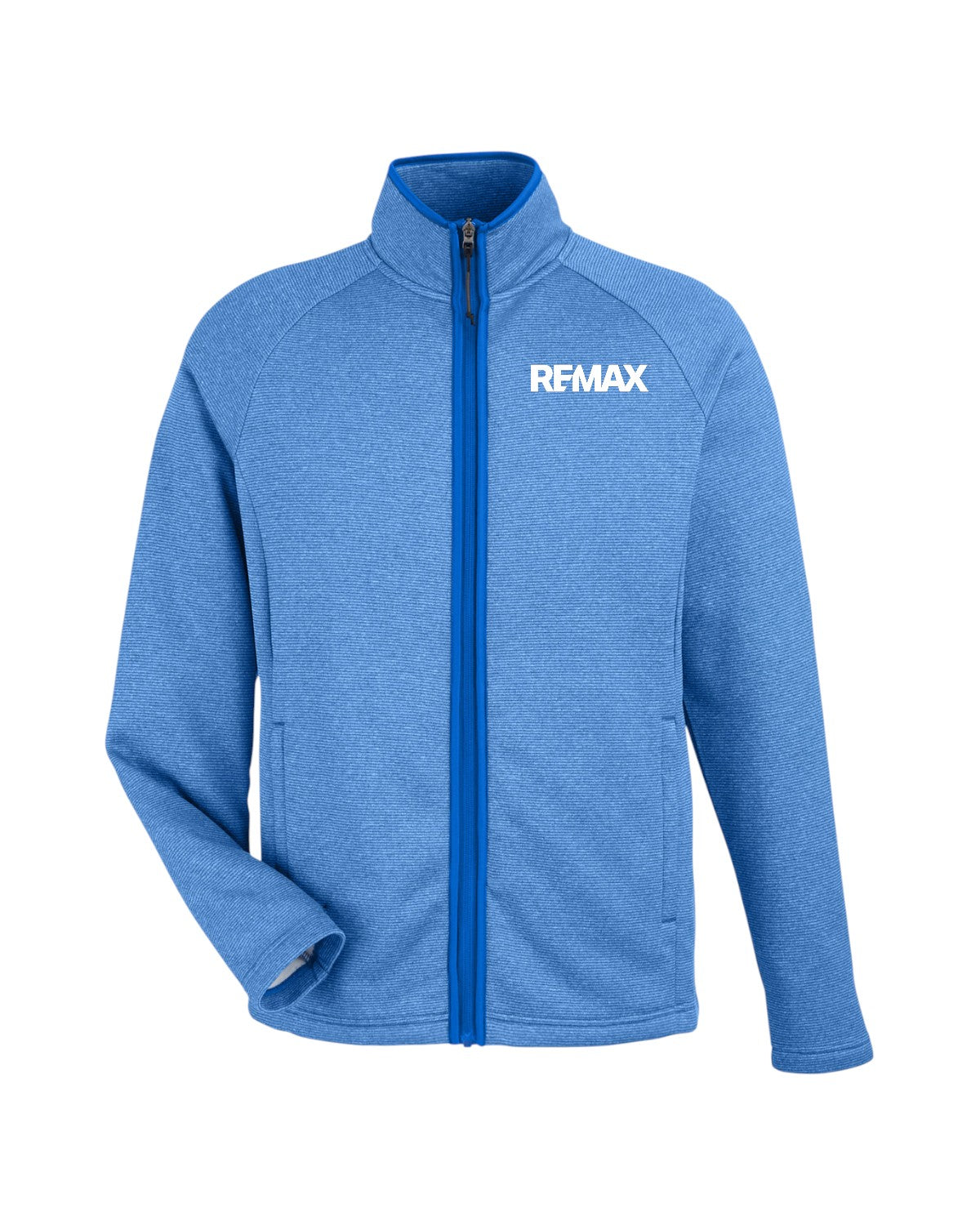 Brand Refresh Men's Venture Heathered Stripe Full-Zip - Embroidered