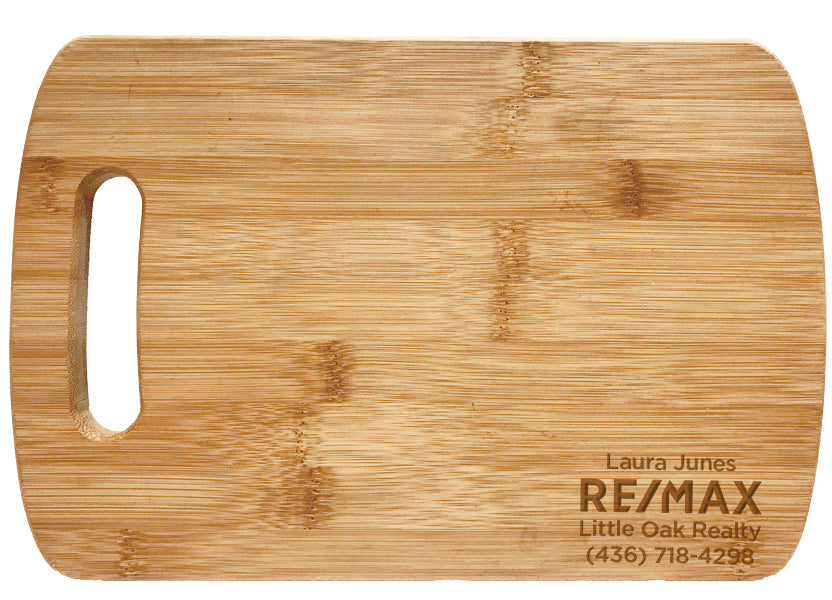 Bamboo Cutting Board- Small (12″ x 8″) - Personalized