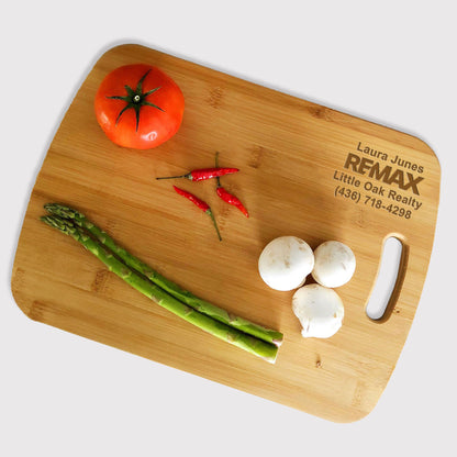 Brand Refresh Bamboo Cutting Board- Small (12″ X 8″) - Personalized [Minimum Order: 50 Pcs]