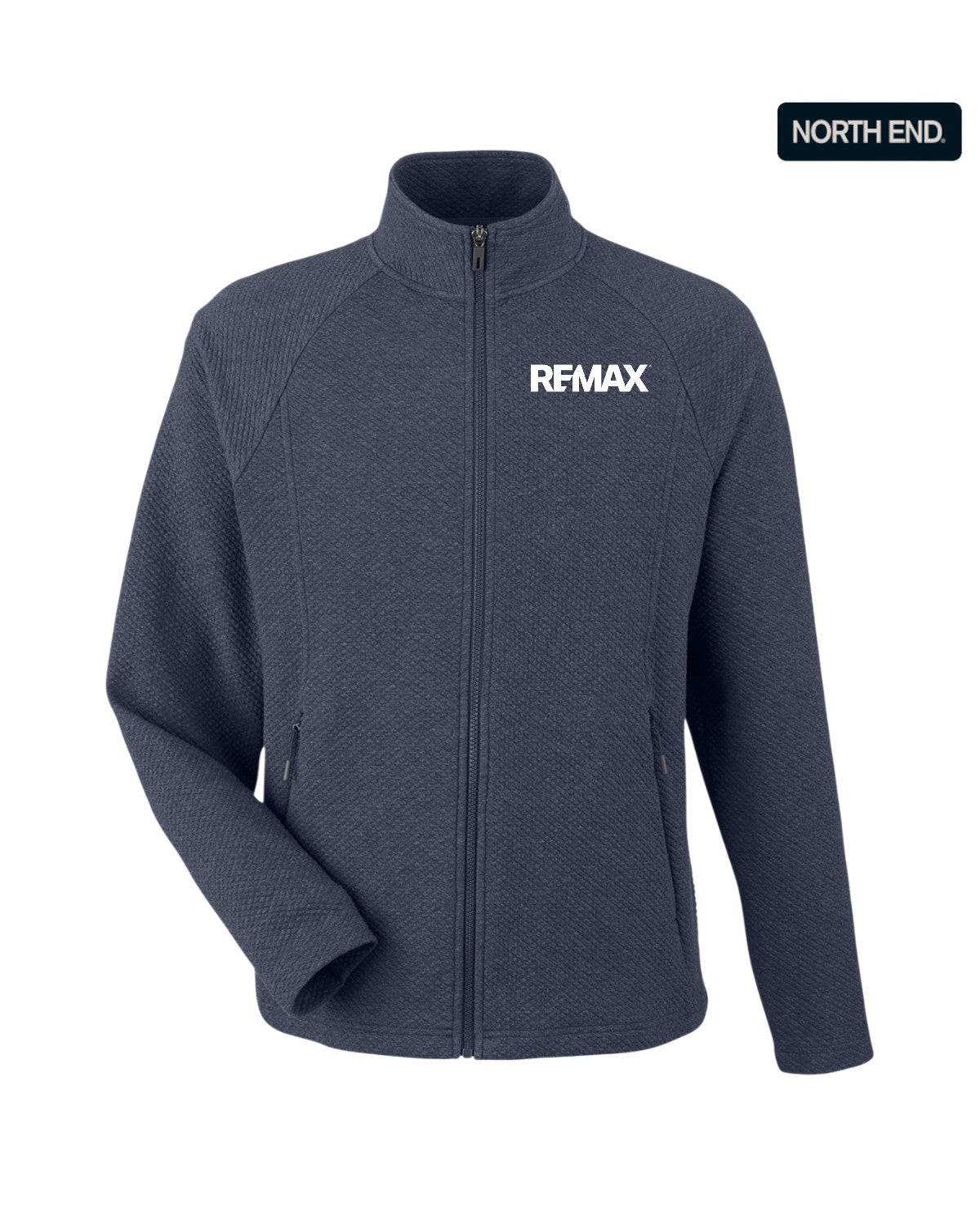 Brand Refresh North End Men's Spirit Textured Full-Zip Jacket - Embroidered