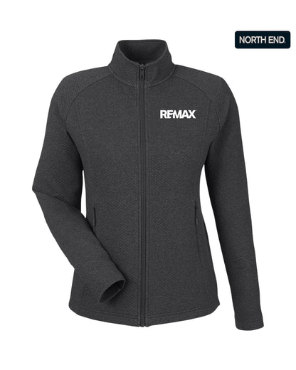 Brand Refresh North End Ladies' Spirit Textured Full-Zip Jacket - Embroidered