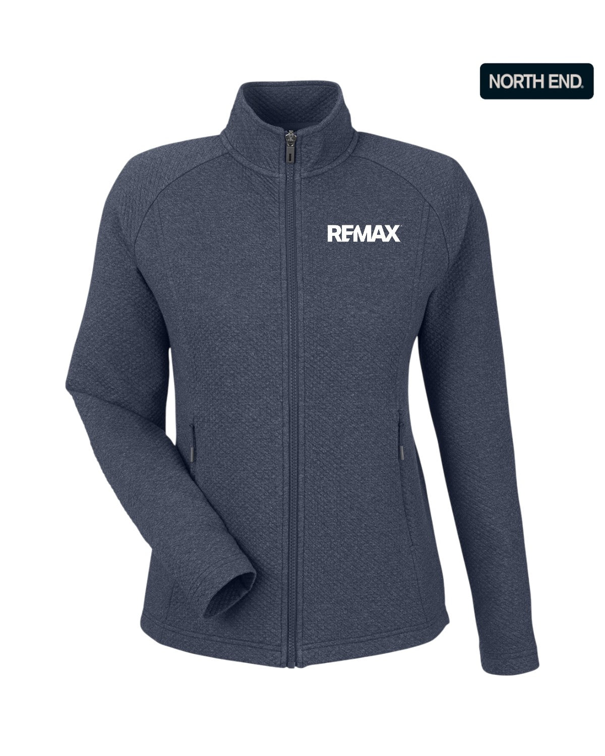 Brand Refresh North End Ladies' Spirit Textured Full-Zip Jacket - Embroidered