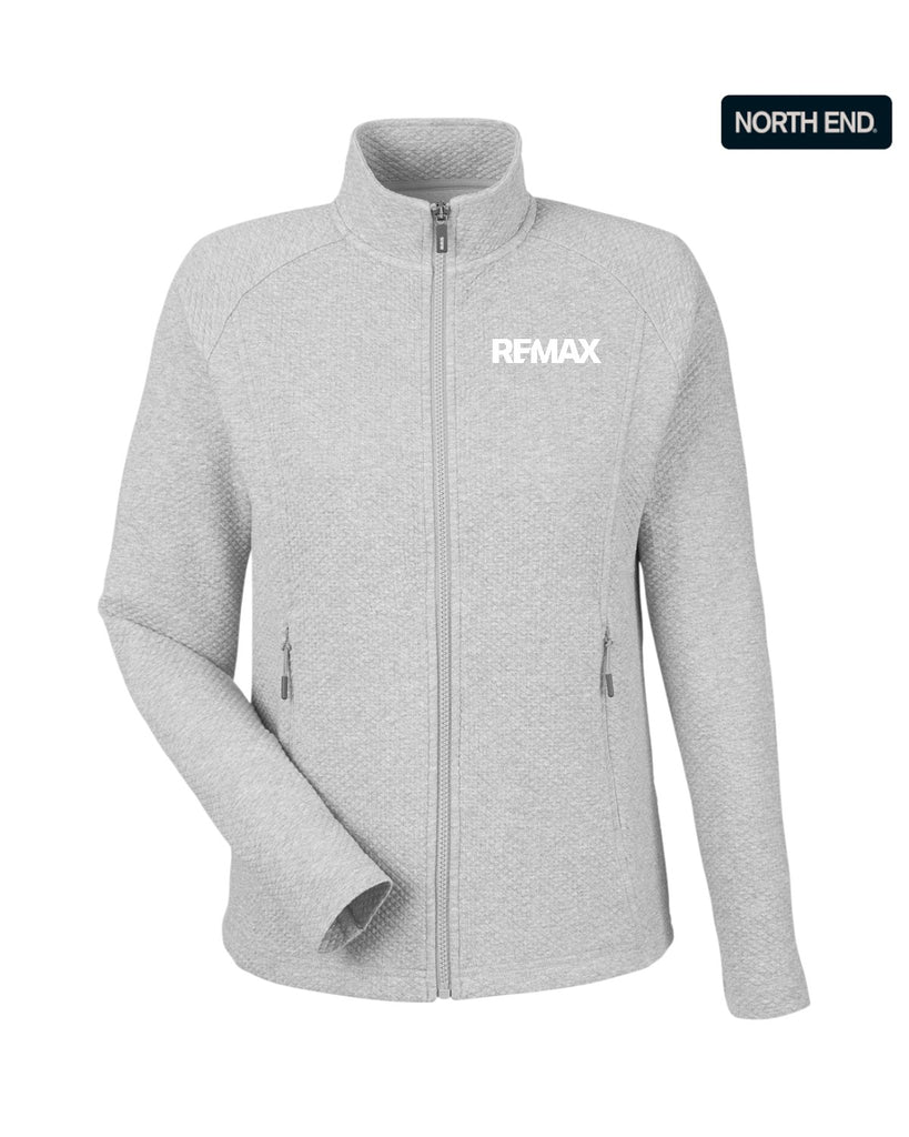 Brand Refresh North End Ladies' Spirit Textured Full-Zip Jacket - Embroidered