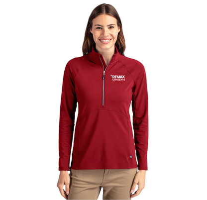 Cutter & Buck Soft Knit Womens Half Zip Pullover