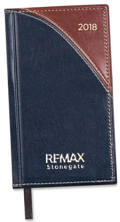 A calendar journal with a custom REMAX embossed logo