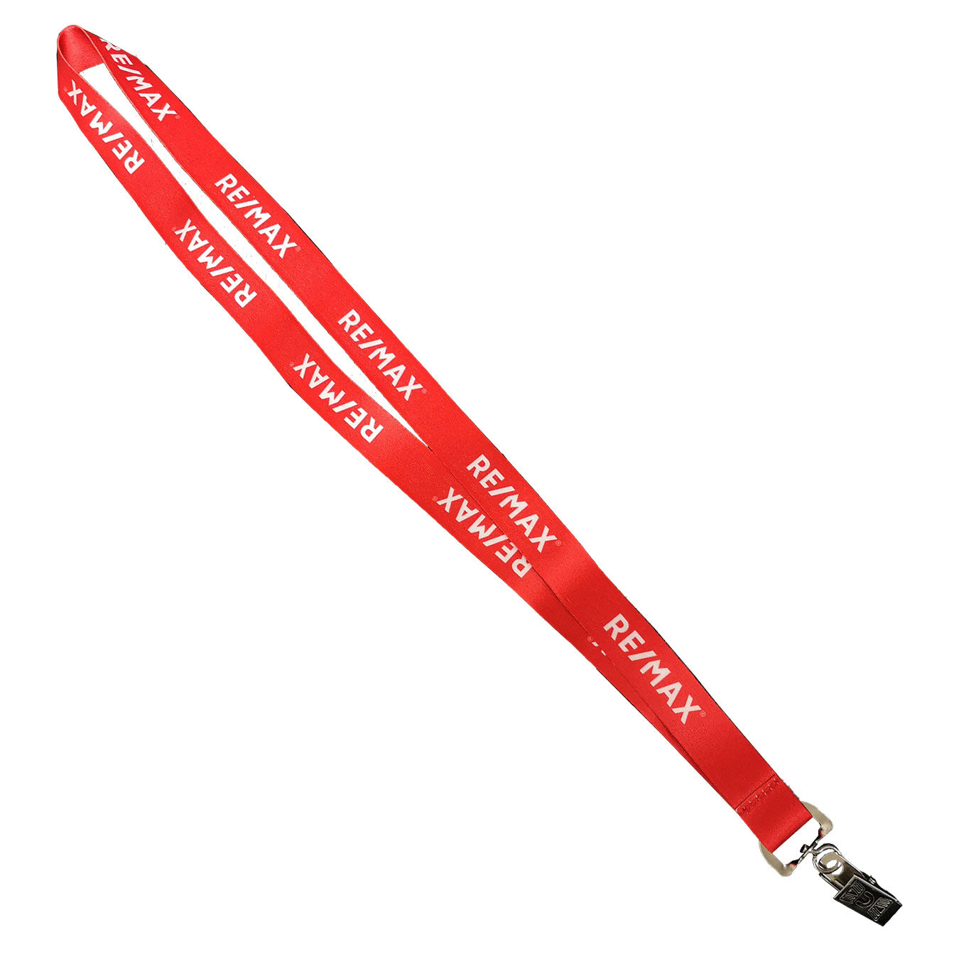 3/4" High Detail Lanyard With Bulldog Clip - Red